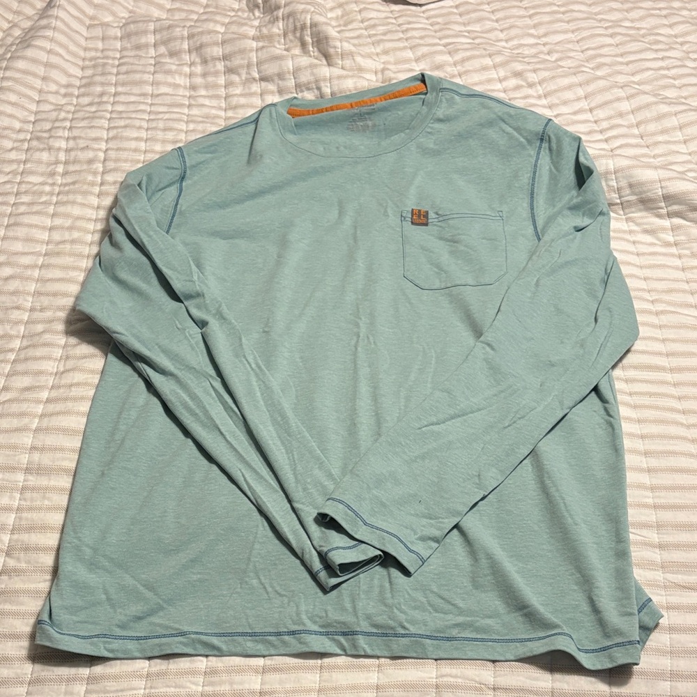 Reel Legends Aqua Long Sleeve Tee